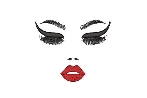 Beautiful Woman Face Embroidery Review