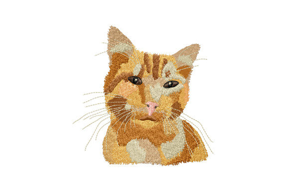 Cute Ginger Cat Embroidery Design Review