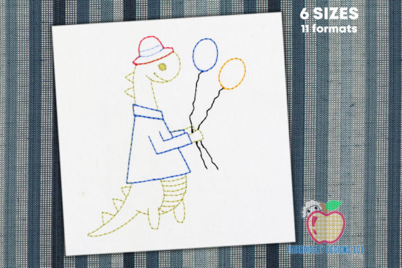 Dragon Holding Balloon Embroidery Review