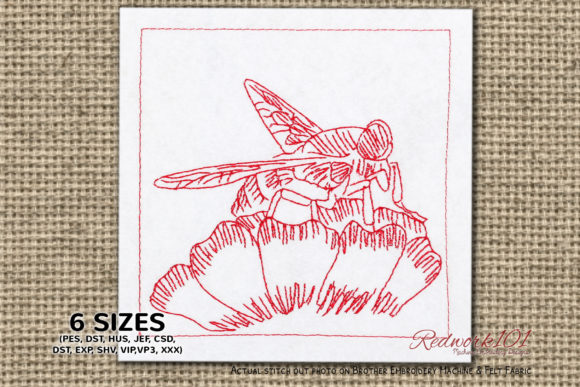 Horsefly Sitting on Flower Embroidery Review