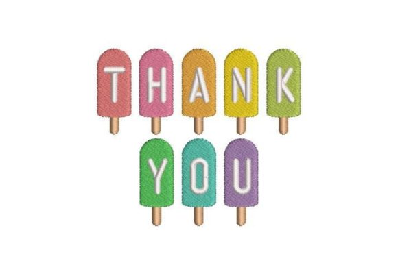 Thank You Ice Lollies Embroidery Review