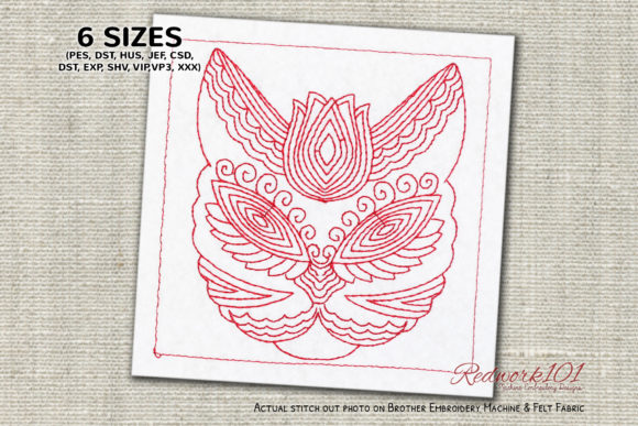 Zentangle Stylized Cat Embroidery Review